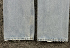 AGOLDE Womens 23 Riptide Lana Straight Leg Distressed Organic Cotton Jeans