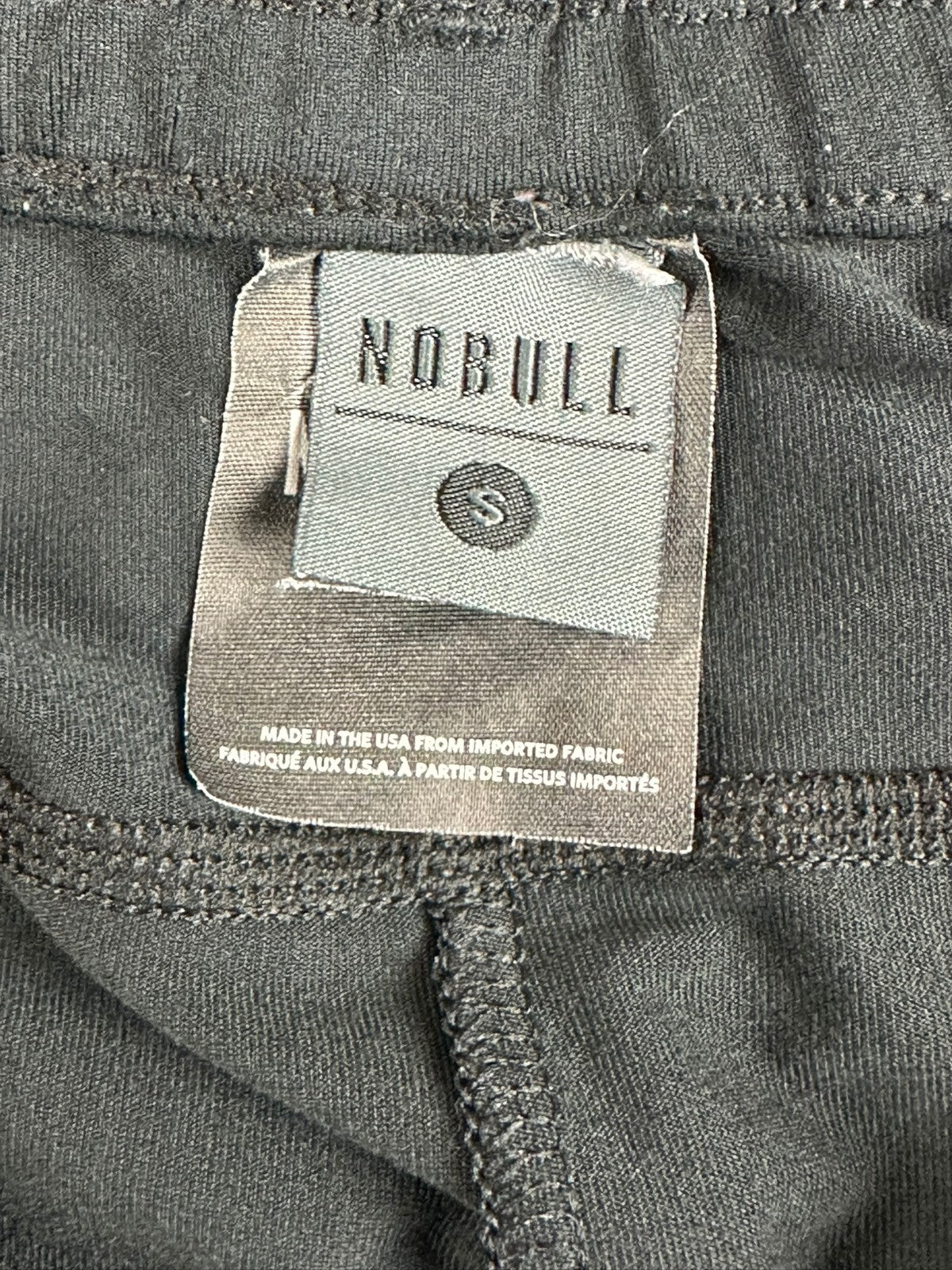 NOBULL Mens Small S Lightweight Athletic Joggers Pants Black Stretch Training