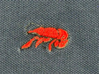 Perlis New Orleans Crawfish Polo Shirt Mens Navy Blue Peruvian Pima Cotton Sz M