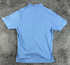 TravisMathew Polo Shirt Men Blue Pima Cotton Stretch Cranwell Golf Resort Sz L