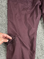 Nike 6.0 Mens L Burgundy Cargo Snowboard Ski Pants Vented Zip Hem Y2K