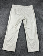 Faconnable Mens Chino Pants Flat Front Beige Tan Cotton Stretch Trousers Sz 38