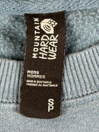 Mountain Hardwear Mens S MHW Logo Pullover Crewneck Sweatshirt Blue Slate Grey