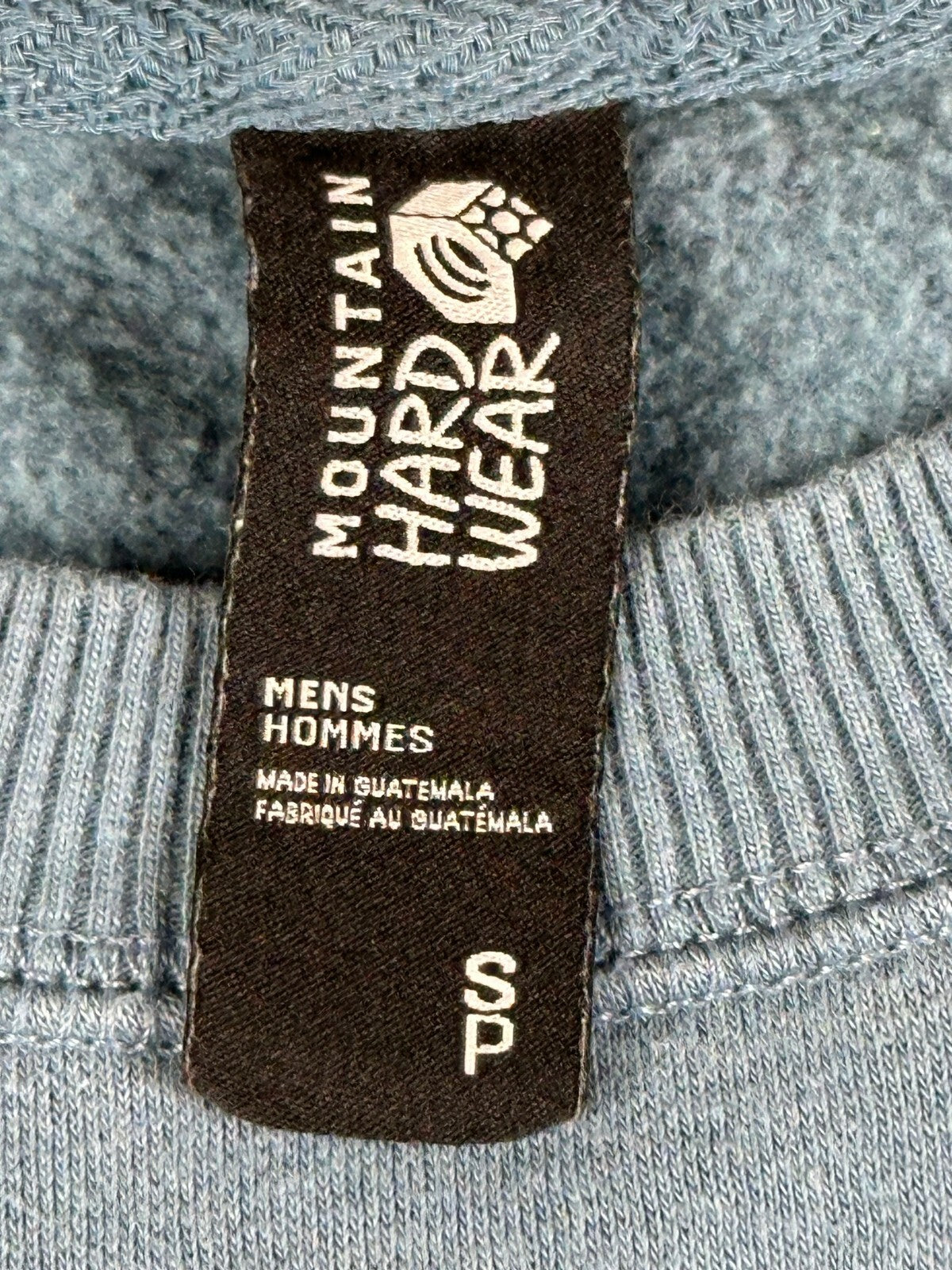 Mountain Hardwear Mens S MHW Logo Pullover Crewneck Sweatshirt Blue Slate Grey