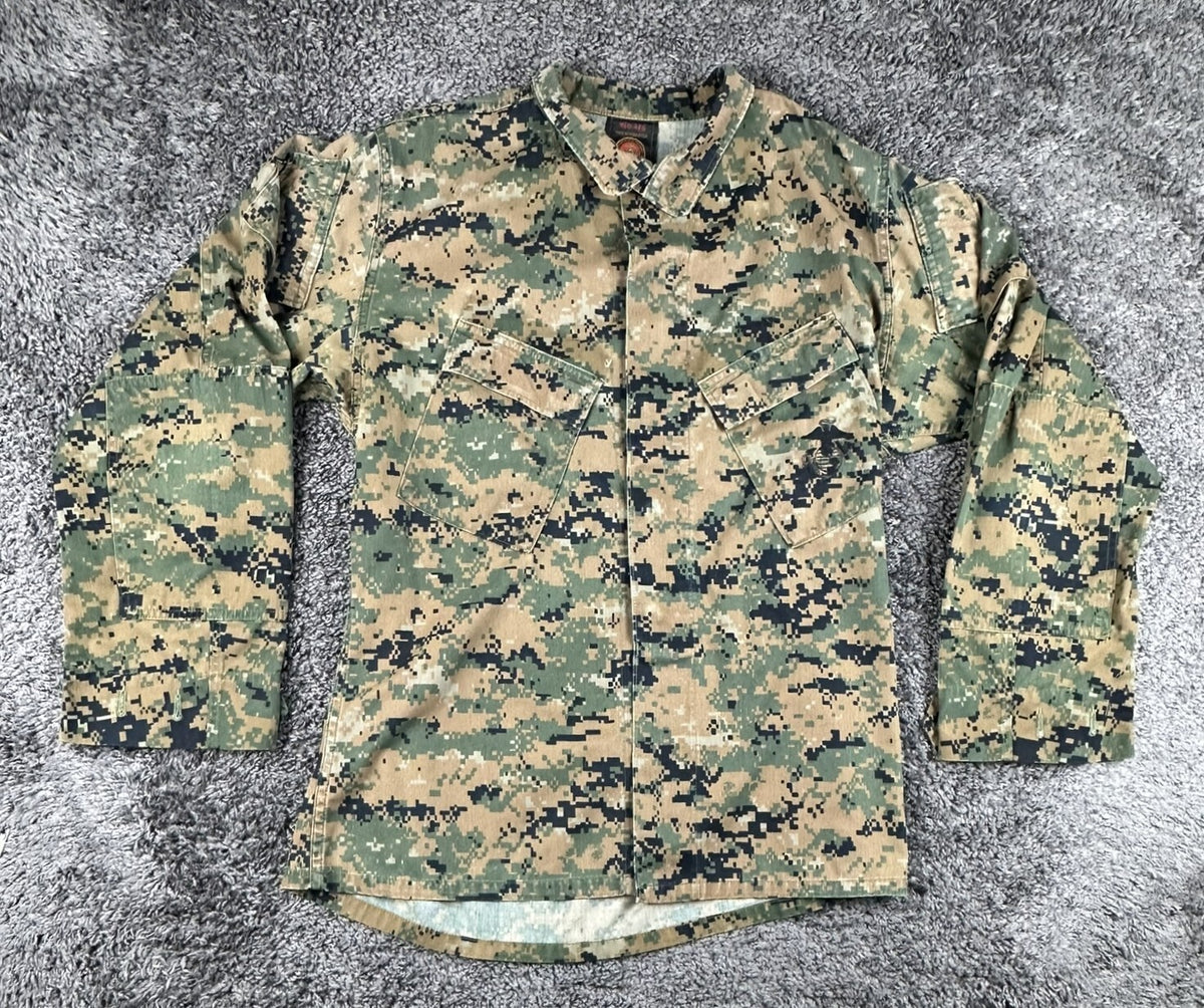 USMC Woodland Marpat Blouse Mens Medium Regular MCCUU Combat Utility Shirt