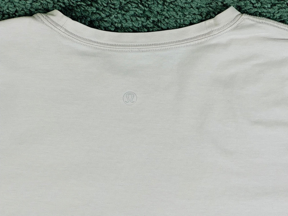 Lululemon Womens 10 Blush Pink Love Crew T-Shirt Curved Hem
