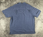Tommy Bahama Mens XLT Blue Silk Cotton Embroidered Palm Camp Shirt Big Tall
