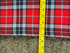 Lands End Serious Sweats Womens Hooded Lounger Dress Plaid Red Fleece 3X 24W