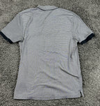 BOSS Hugo Boss Parlay 192 Mercerized Polo Shirt Men Gray Black Micro Pattern M