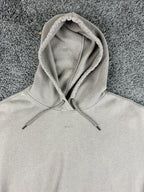 Reebok Mens XXL Light Grey Center Logo Oversized Pullover Hoodie