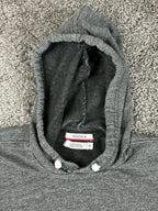 Nixon Press Pullover Hoodie Mens Charcoal Heather Gray Sweatshirt Sz Medium