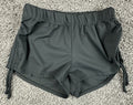 Five Dancewear Black Side Cinch Shorts Adult Athletic Dance Activewear Size S