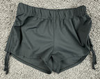 Five Dancewear Black Side Cinch Shorts Adult Athletic Dance Activewear Size S