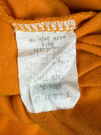 Tape Measure New York Mens M Orange Solid Cotton Lycra T-Shirt Vintage USA