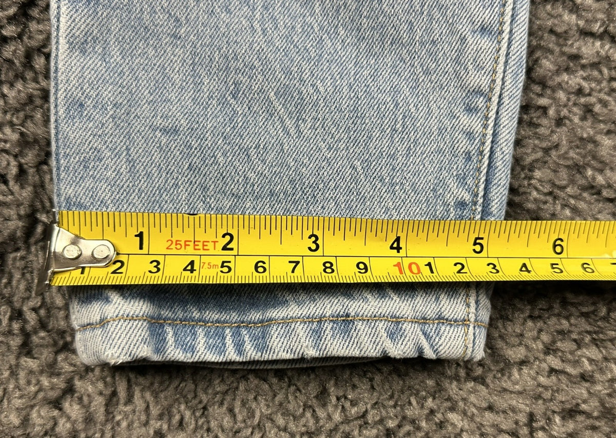 Levi's Premium Womens 24x28 501 S Skinny Jeans Light Wash Button Fly Denim