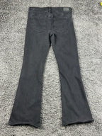American Eagle Womens 10 Black Wash Ne(x)t Level Stretch Artist Flare Jeans