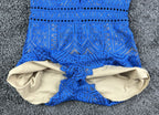 Saylor x Free People Bliss Womens M Royal Blue & Nude Lace V-Neck Romper
