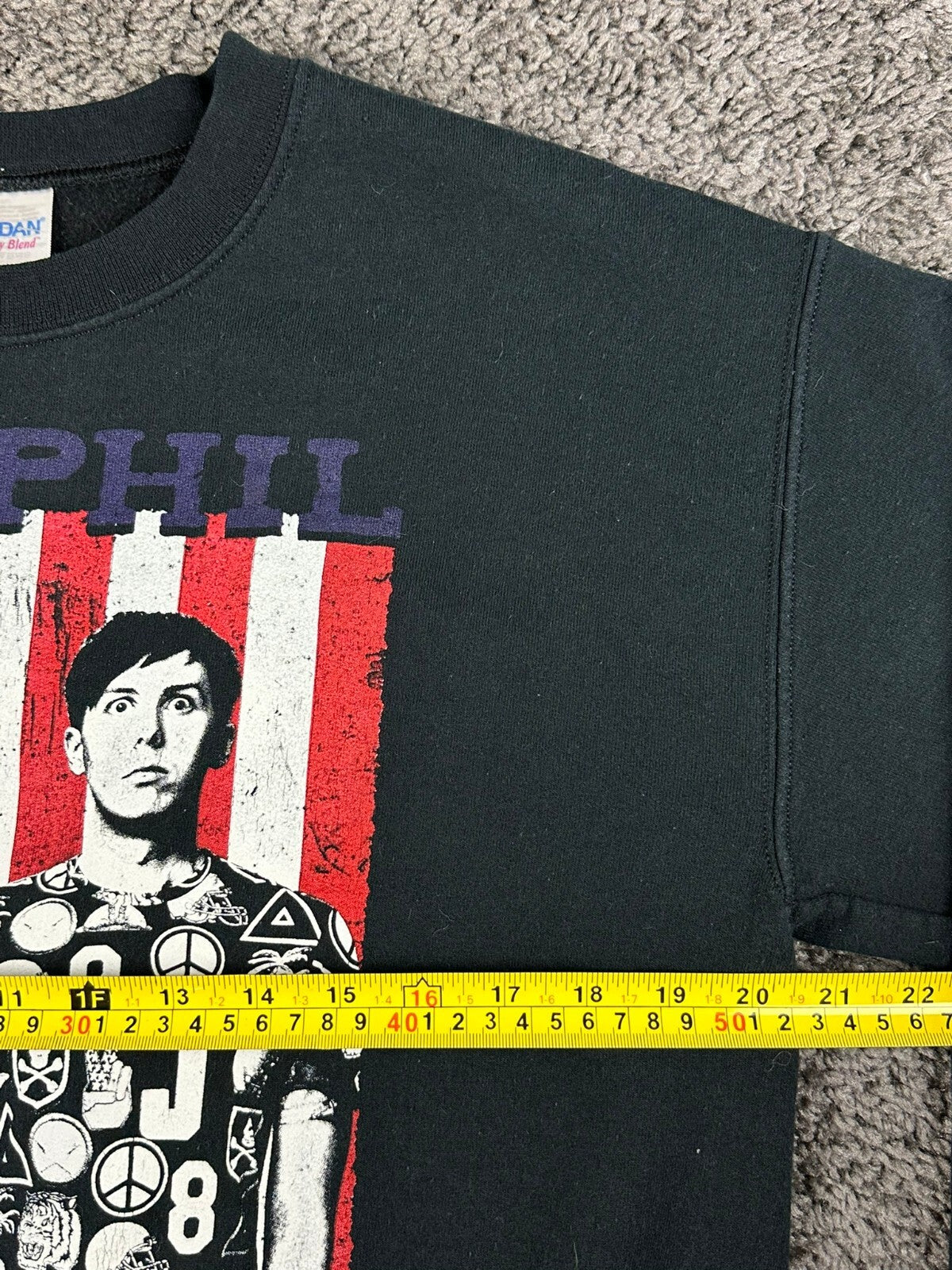 Dan and Phil US Tour 2016 Mens Medium Black Graphic Sweatshirt Pullover Top
