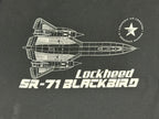 Strategic Air Command Museum Mens M Black Lockheed SR-71 Blackbird Graphic Shirt