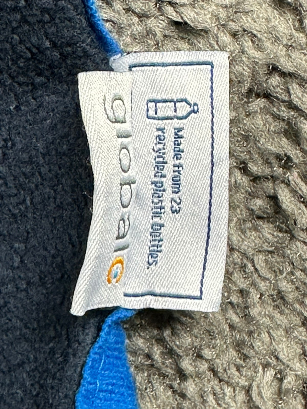 Delta Airlines Globalc First Class Navy Blue Eco Fleece Blanket 59x38"