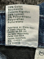 AG Adriano Goldschmied Womens 30 The Stevie Cuff Slim Straight Jeans Blue