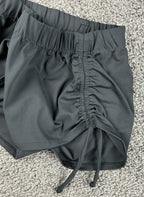 Five Dancewear Black Side Cinch Shorts Adult Athletic Dance Activewear Size S