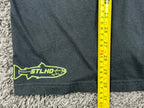 STLHD H&H Outfitters Camo Fish Logo T-Shirt Mens Black Fishing Graphic Sz 2XL