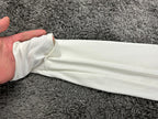 Nike Swift Dri-FIT UV 1/4 Zip Running Top Women White Long Sleeve Thumbholes L