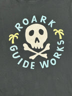 Roark Guide Works Skull Mens Large L Black Short Sleeve Graphic T Shirt Tee