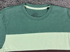 prAna Men's Colorblocked Organic Cotton T-Shirt Green Brown White Large