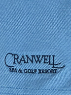 TravisMathew Polo Shirt Men Blue Pima Cotton Stretch Cranwell Golf Resort Sz L