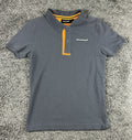 McLaren Racing Mens XS Grey Orange Polo Shirt Formula 1 F1 Team Fanwear
