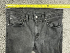 Levis Mens 32x30 Black Skinny Taper Jeans Washed Denim 5 Pocket Casual Pants