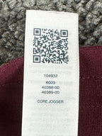 True Religion Core Jogger Sweatpants Mens L Burgundy Horseshoe Logo Lounge Pants