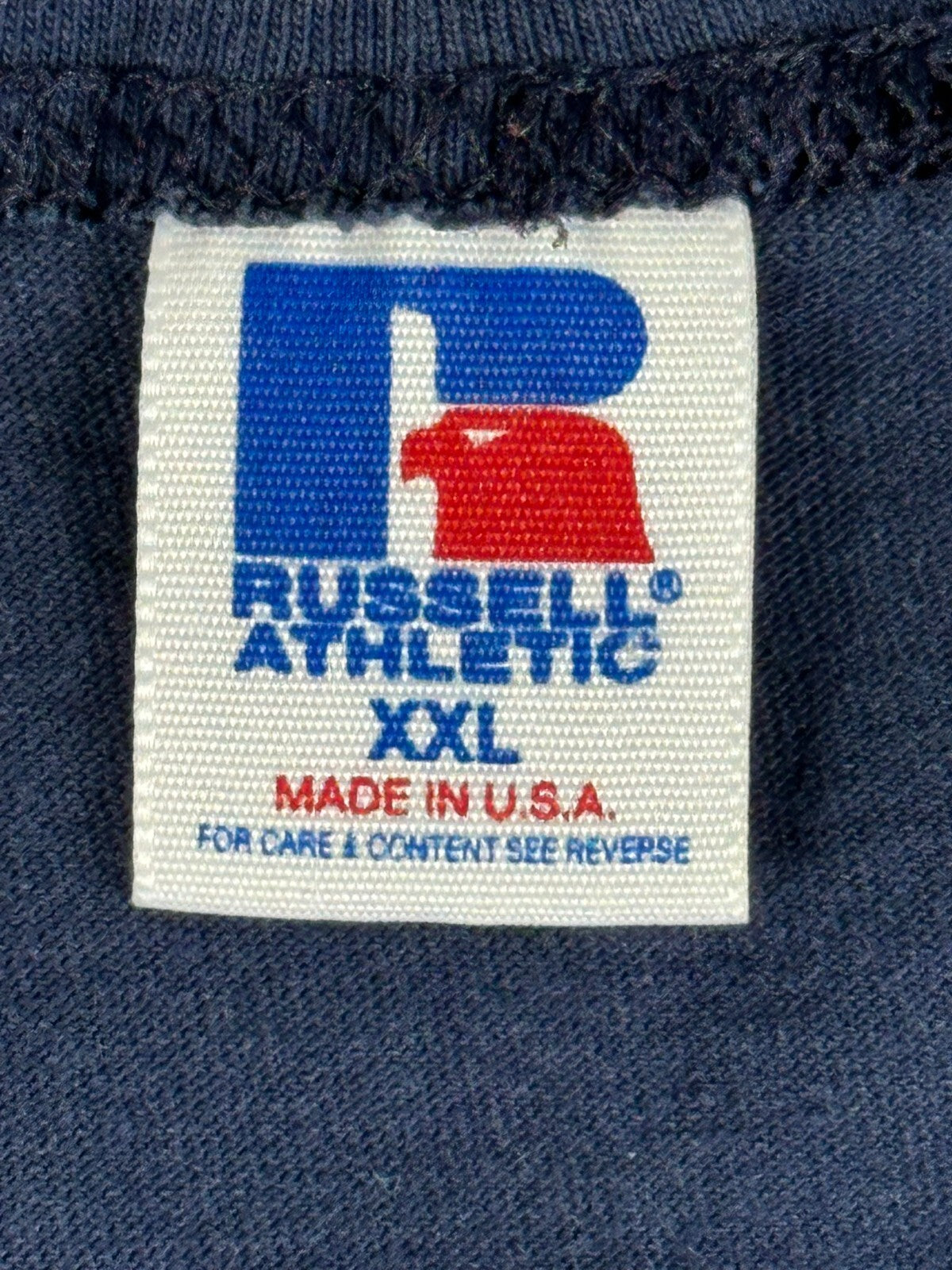 Vintage 90s Russell Athletic Mens XXL Blue Cotton Tank Top Made In USA