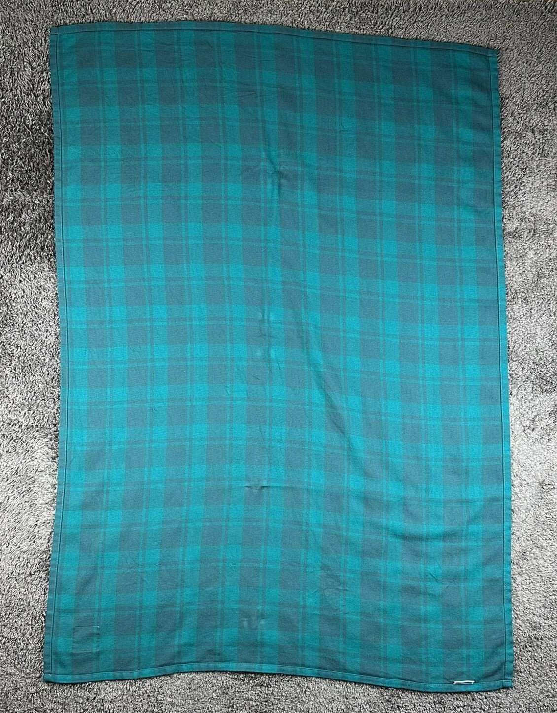 Filson Exclusively Designed for Alaska Airlines Plaid Travel Blanket Teal