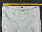 PAIGE Hoxton Ankle Ultra White Skinny Jeans Womens High Rise Stretch Size 32