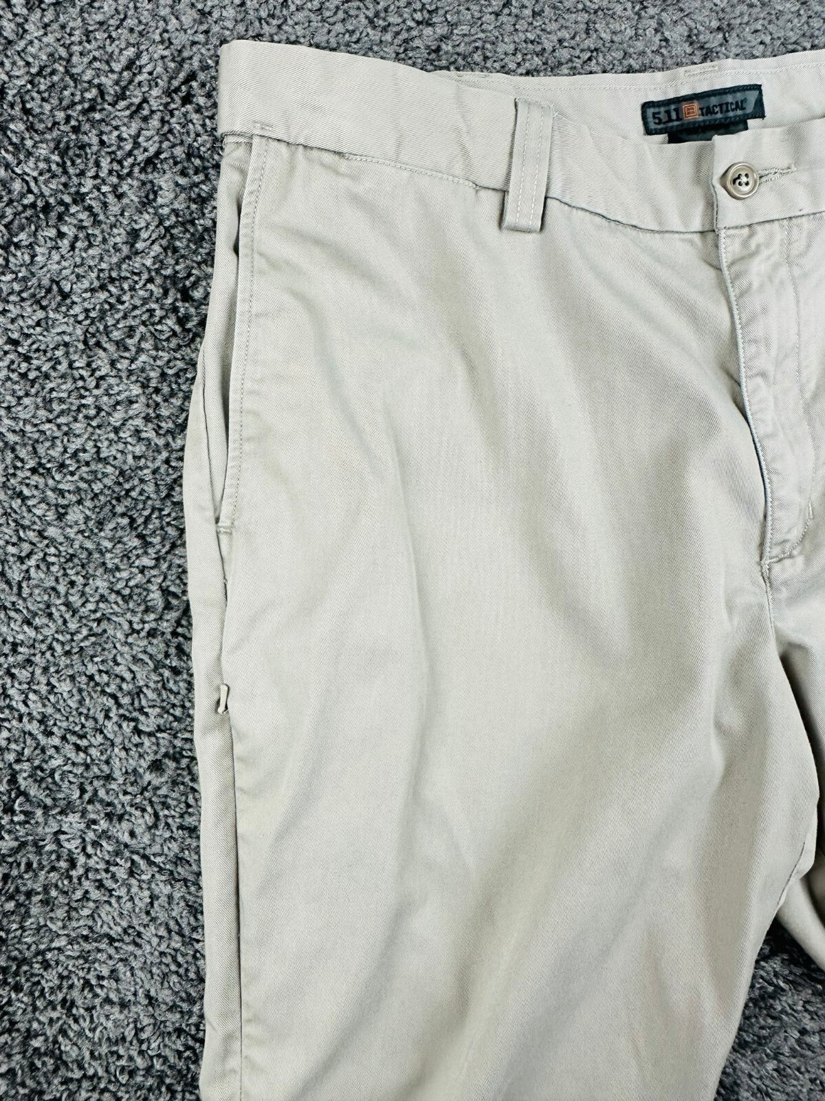 5.11 Tactical Mens 38x29 Khaki Flat Front Utility Work Pants