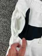 Nike NSW HBR Big Swoosh Fleece Shorts Mens XL White Black AR3161-100