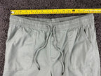 C&C California Women Jogger Pants Sage Green Elastic Waist Drawstring Size L