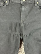 PAIGE Verdugo Ankle Jeans Womens 28 Black Distressed Ripped Knee Skinny Twilight