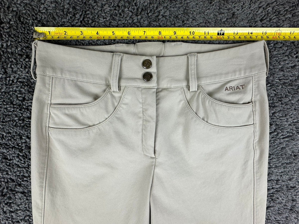 Ariat Womens 28L Beige Olympia Pro Series Knee Patch Riding Breeches