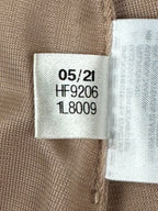 Adidas 2000 Luxe Wrap Satin Rhinestone Mini Skirt Beige Tan Medium