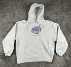 Reebok Super Bowl XLII 2008 Hoodie Mens Gray Giants Patriots NFL Vintage Sz XL