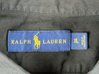 Ralph Lauren Mens XL Black Button Down Shirt Purple Pony Long Sleeve Casual