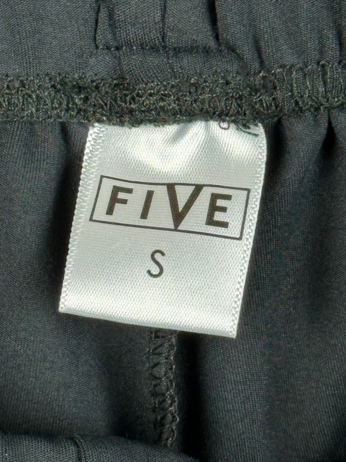 Five Dancewear Black Side Cinch Shorts Adult Athletic Dance Activewear Size S