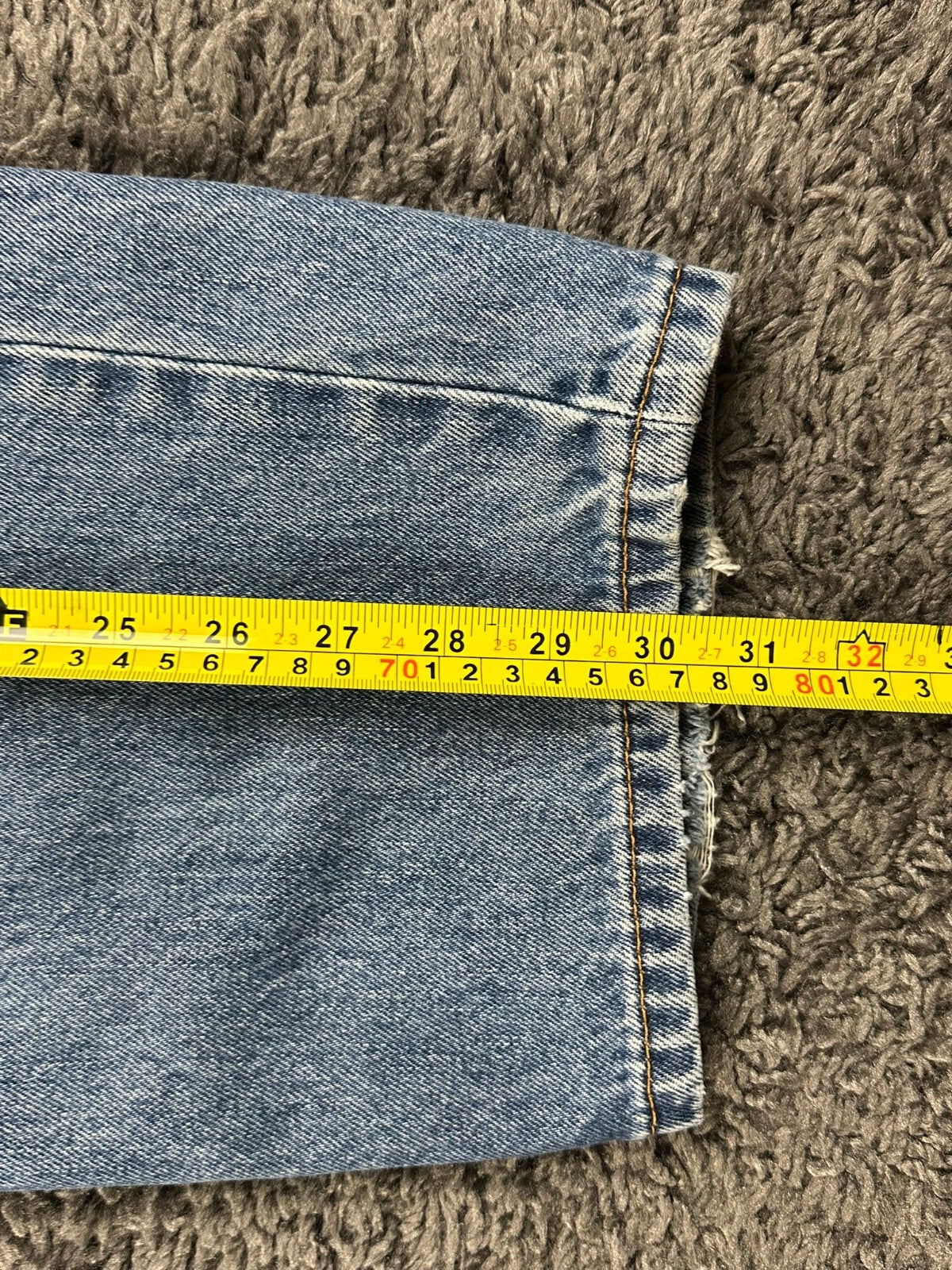Levi's 550 Men's Relaxed Fit Tapered Leg Jeans Blue Denim 38x32(Fits 38x30)