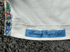 Robert Graham Mens 2XL White Aaron Paisley Contrast Knit Polo Shirt Rare