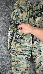 USMC Woodland MARPAT Combat Utility Pants Long Military Cargo Trousers Sz Small