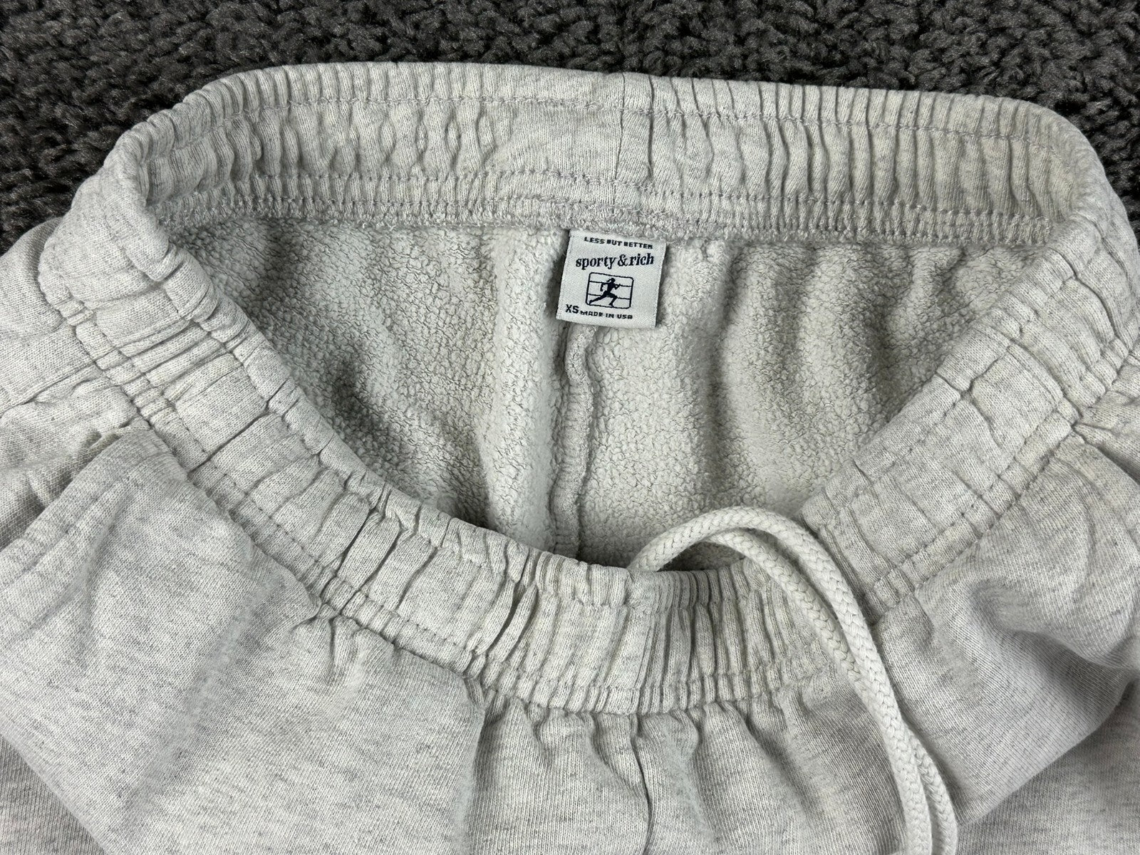 Sporty & Rich Good Health Starts Here Sweatpants Heather Gray Joggers Womens XS